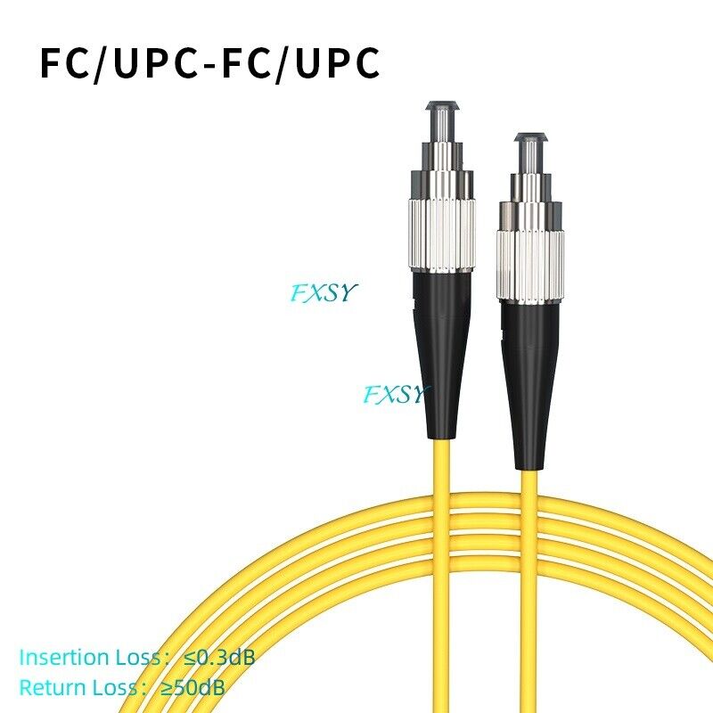 20m 30m 40m 50m 100m FC/UPC to FC/UPC Single Mode Simplex Fiber Optic Patch Cord