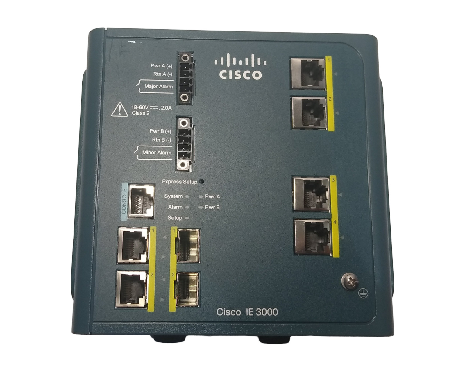 Cisco IE 3000 IE-3000-4TC Industrial Ethernet Switch NO AC ADAPTER OR POWER CORD