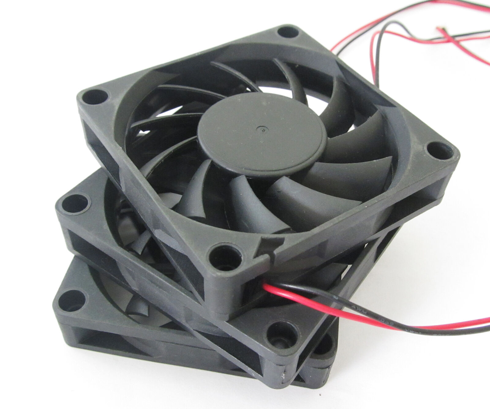 10x Brushless DC Cooling Fan 70x70x15mm 7015 11 blades 5V 12V 24V 0.15A 2pin fan
