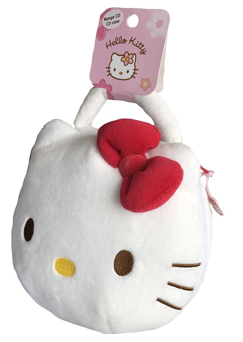 Hello Kitty Soft Plush Large CD / Accessory Holder with Handle