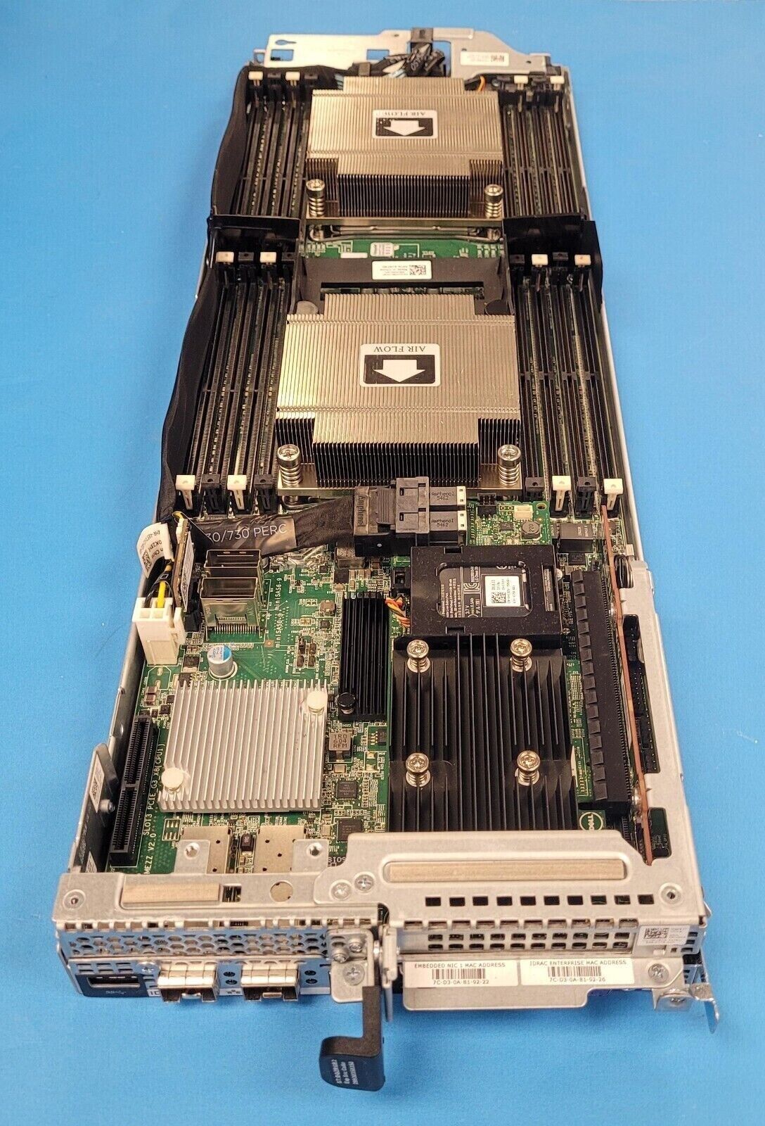 DELL PowerEdge C6320 82F9M server blade MODULE 10gb SFP+ PERC H730 PCIE 5P6JK