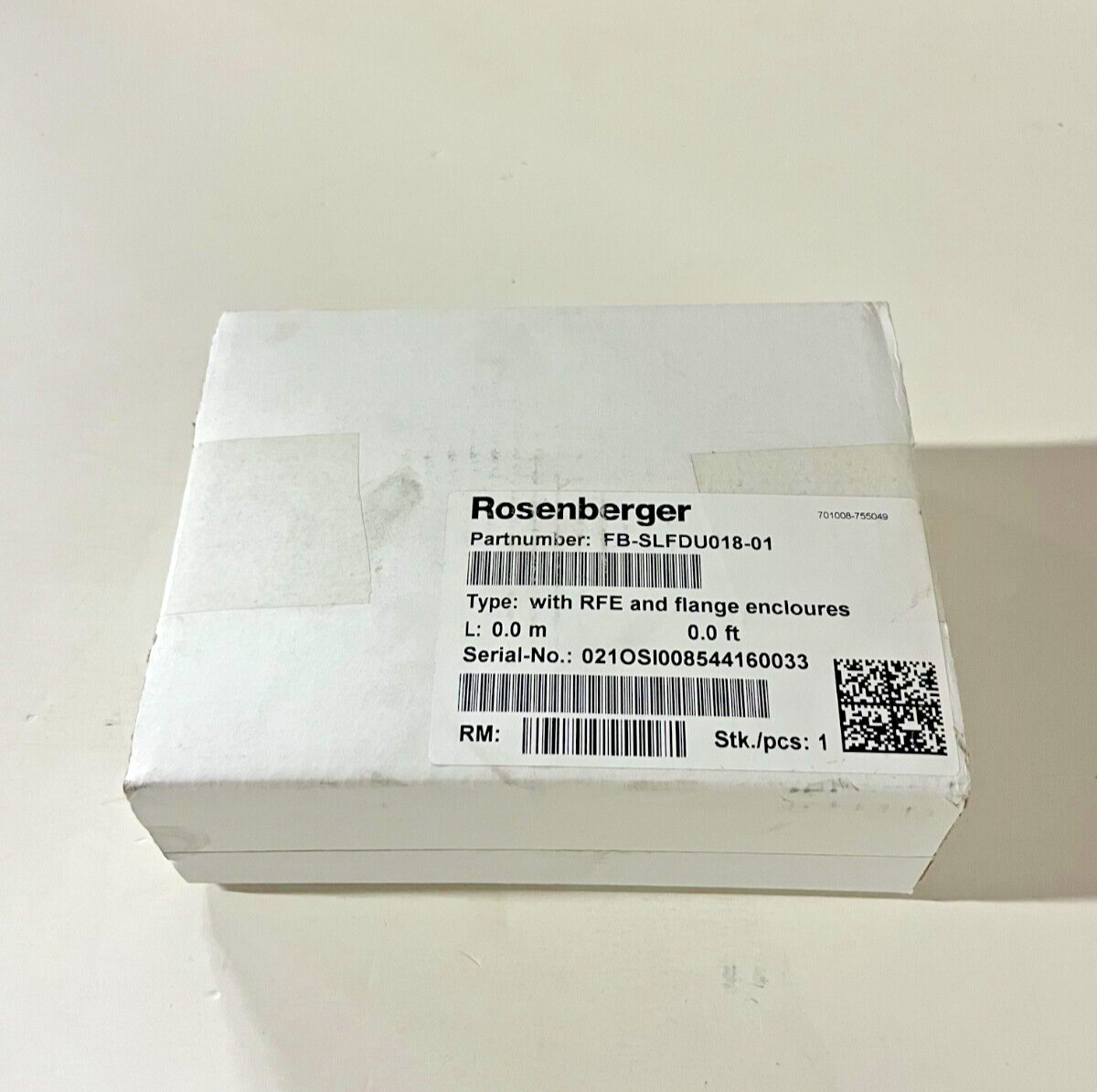 New Rosenberger NIB FB-SLFDU018-01 Coupling Kit