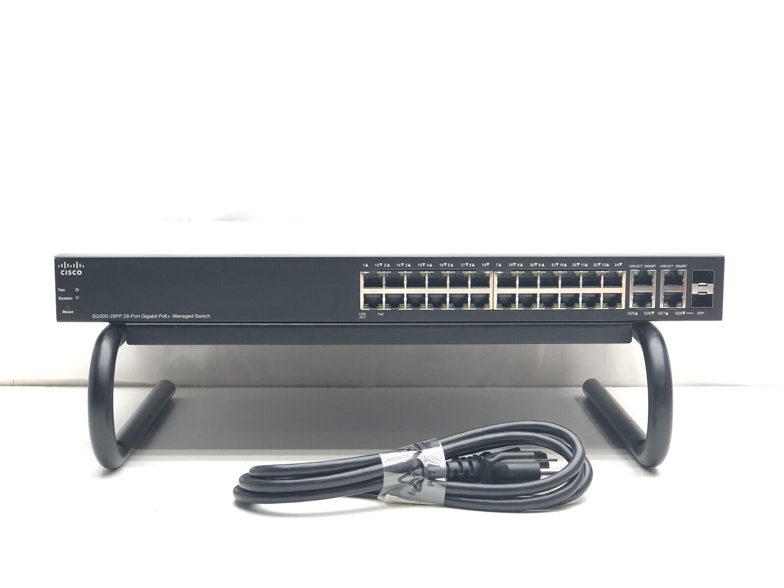 Cisco SG300-28PP-K9 28-Port Gigabit PoE+ Managed Switch SG300-28PP