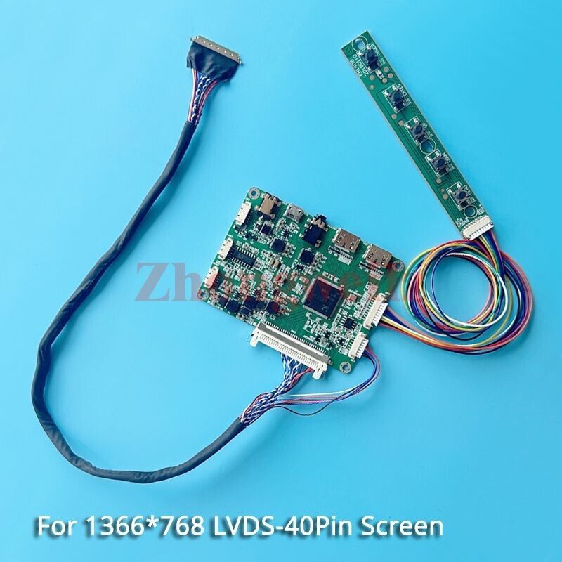 For B133XW03 V0/V1/V2 Mini-HDMI LVDS 40-Pin 1366x768 Laptop LED Driver Board Kit