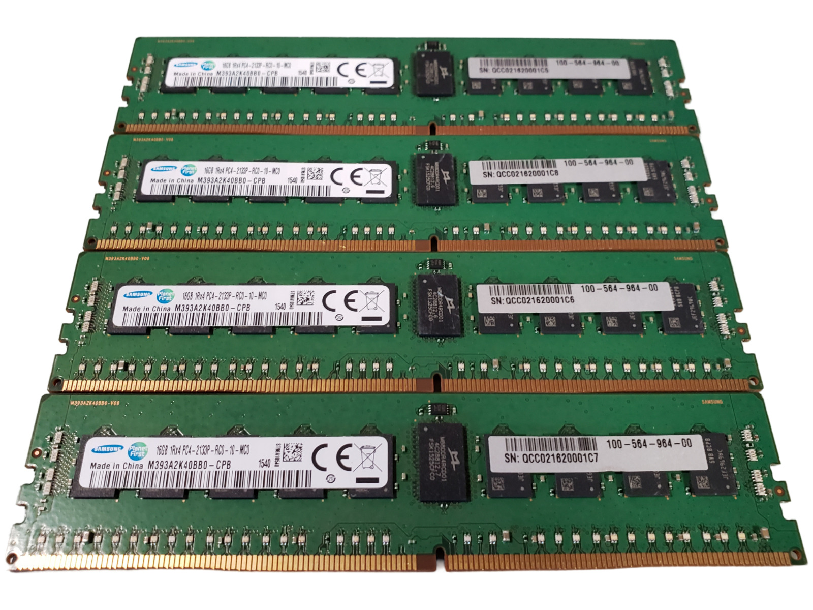 (4 Piece) Samsung M393A2K40BB0-CPB DDR4-2133p 64GB (4x16GB) Server Memory