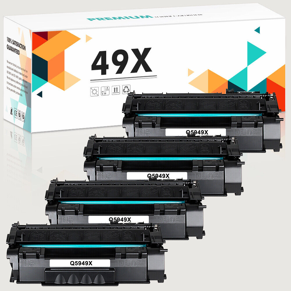 4PK Q5949X Toner Cartridge for HP LaserJet 1320 1320t 1320n 1320tn 3390 Printer