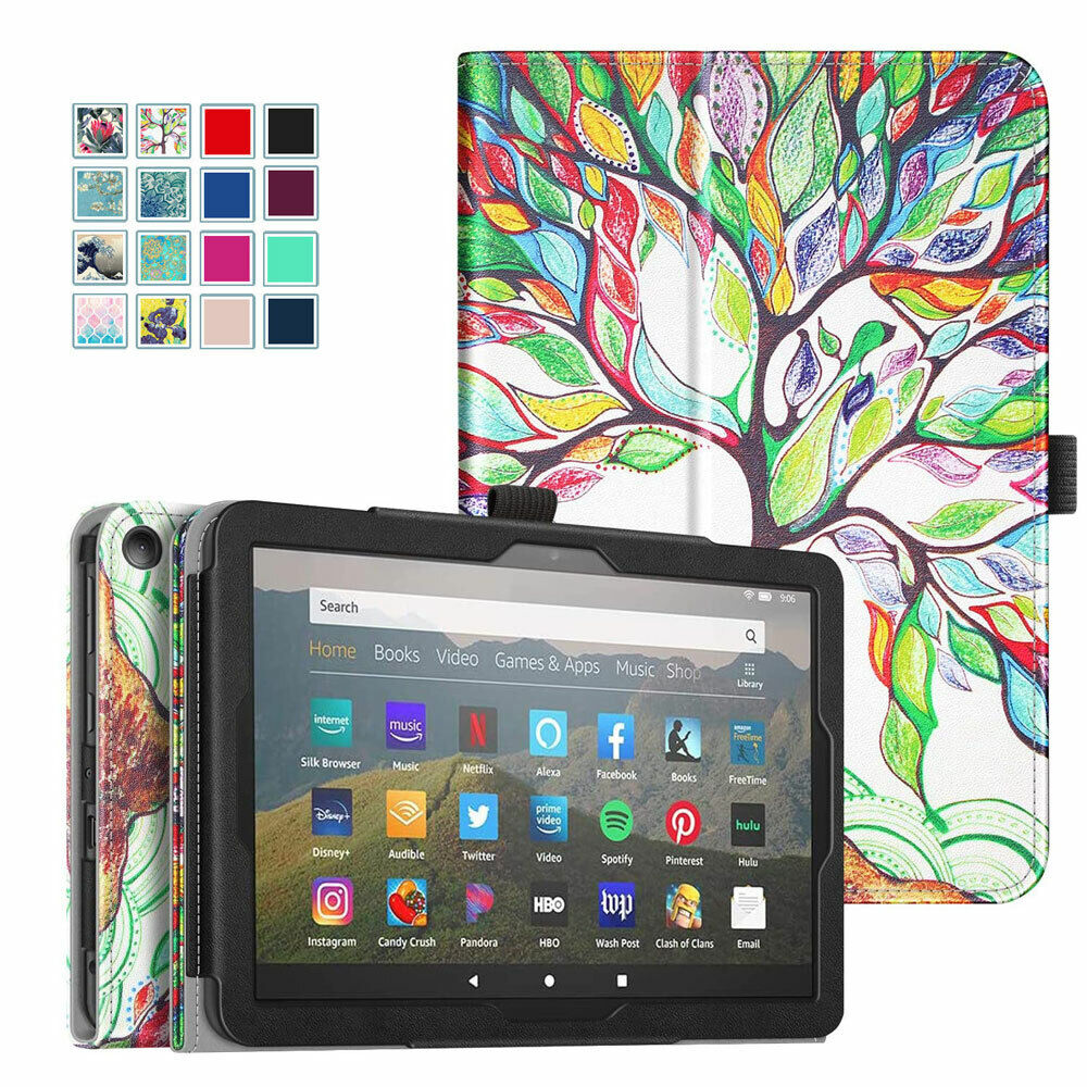 Folio Case for All-New Amazon Fire HD 8 / HD 8 Plus 2022 Tablet Slim Stand Cover