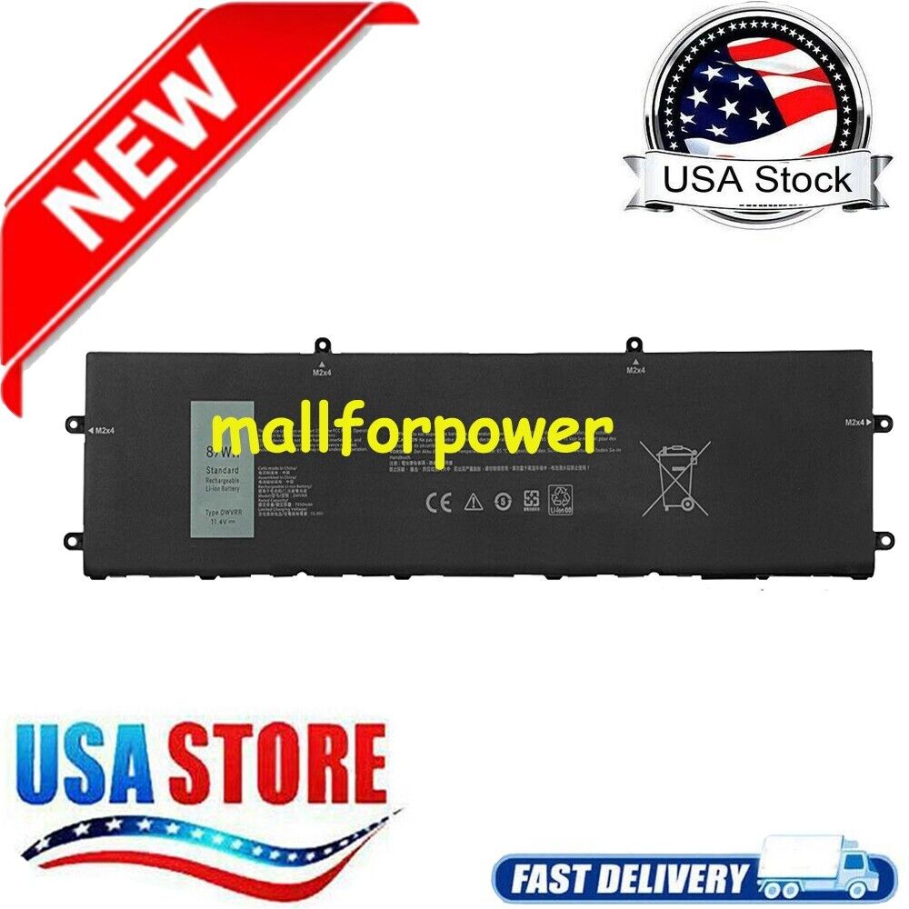 New battery DWVRR for Alienware x15 R1 R2 Series 817GN 0817GN NR6MH 0NR6MH