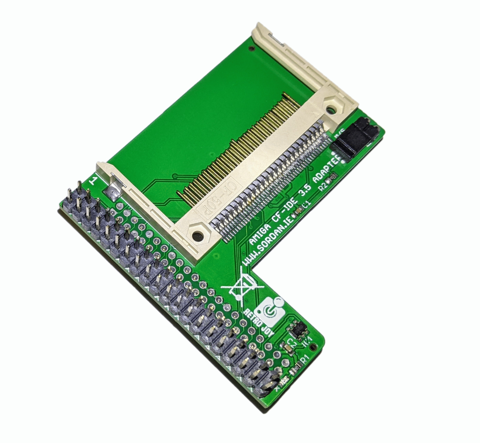 New CF2IDE+ Angle IDE 44 PIN CF Card Adapter to 40 PIN IDE - Amiga 600 1200 566