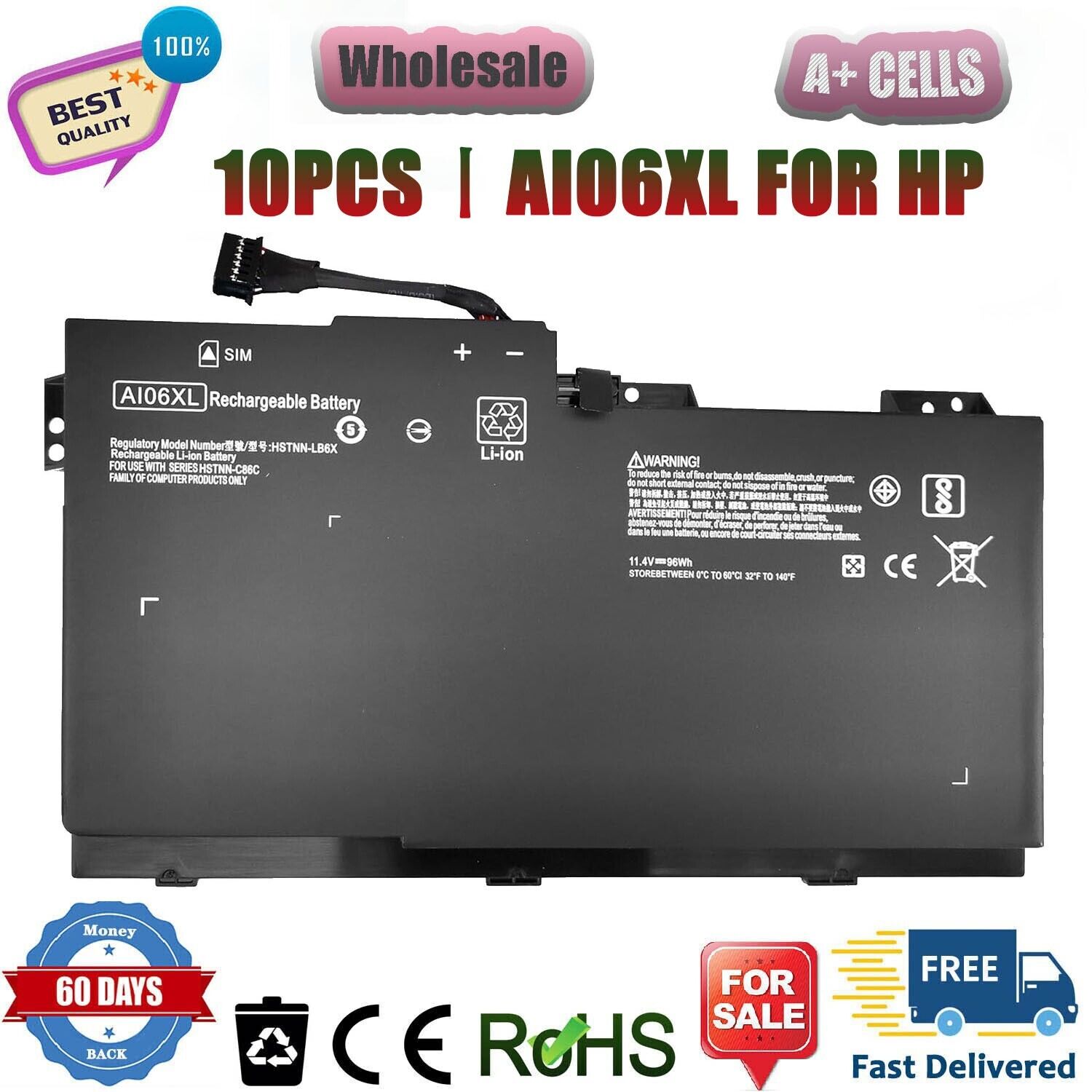 10PCS 96Wh AI06XL BATTERY FOR  HP ZBook 17 G3 HSTNN-C86C 808451-001 808397-421