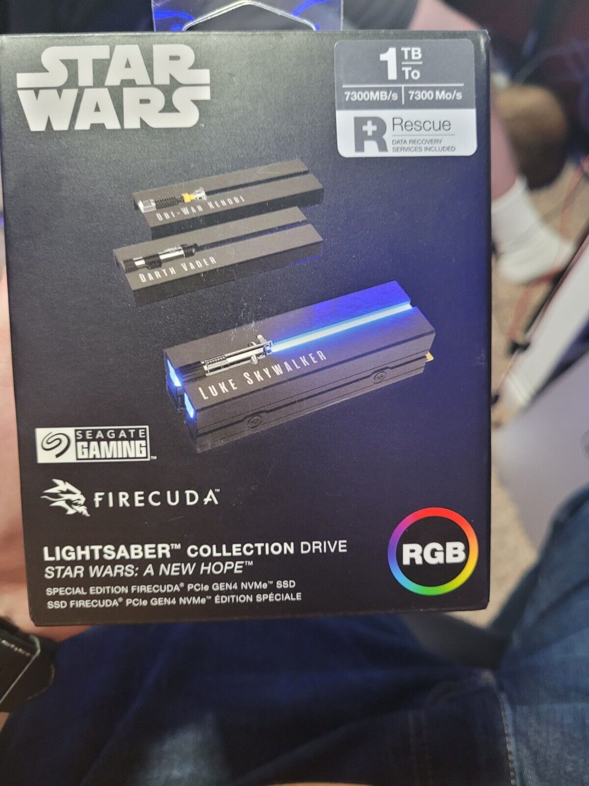 Seagate Lightsaber Collection Special Edition FireCuda SSD 1TB Solid State Drive