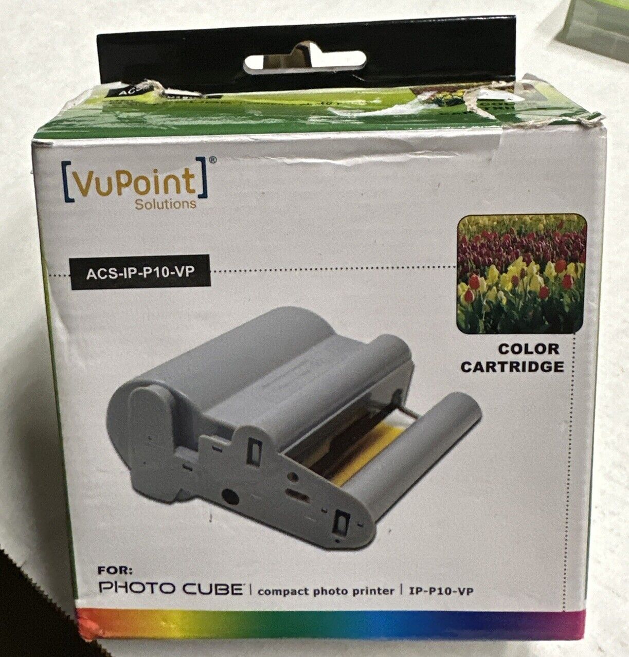 VuPoint Solutions ACS-IP-P10-VP Photo Cube Color Cartridge Ink/Paper  SEALED IN