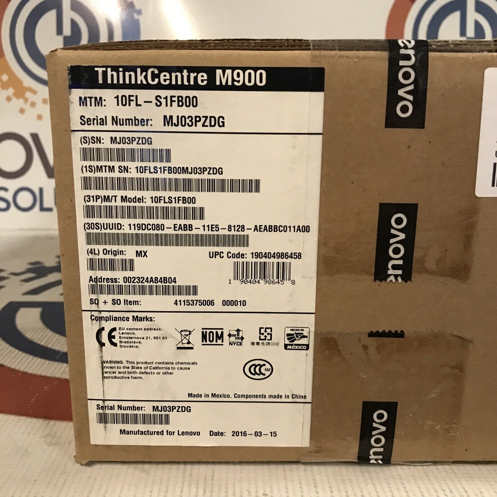 Lenovo ThinkCentre M900 Mini Desktop Computer PC-NEW