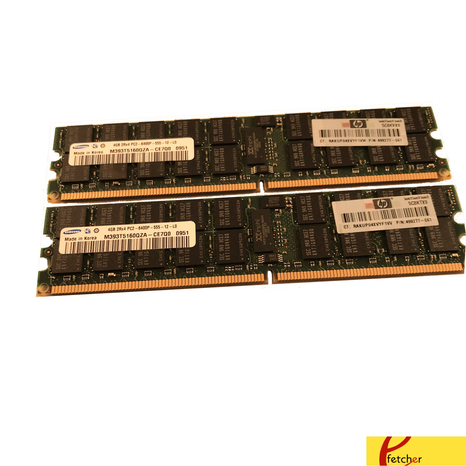 8GB KIT 2 x 4GB Dell PowerEdge 1800 1855 2800 2850 2970 SC1425 Ram Memory