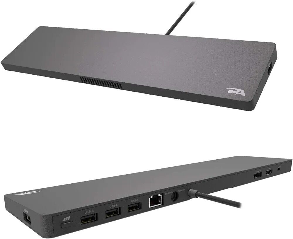Cyber Acoustics DS-2000 Universal Essential Docking Station - USB-C - 4K - 90