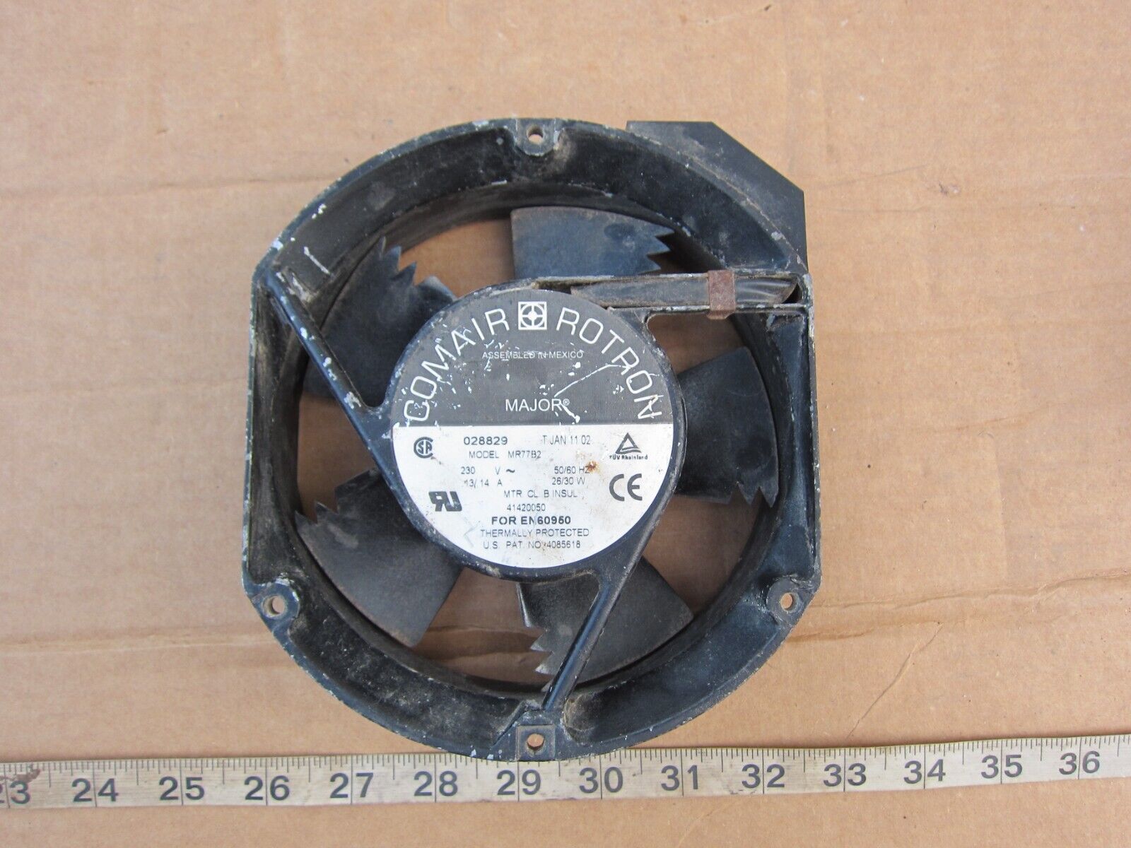 Comair Rotron MR77B2 230V Coil Axial Cooling Fan, Used