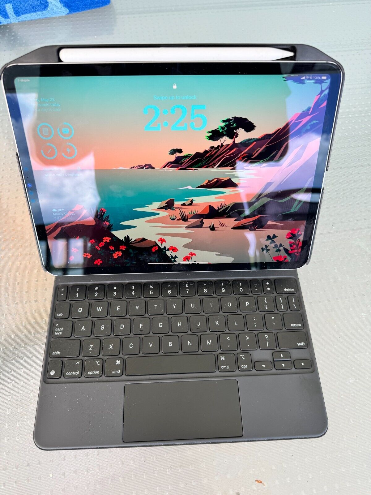 Apple iPad Pro Bundle, M2 11in Space Gray 5g + Magic Keyboard+Case+Apple Pencil