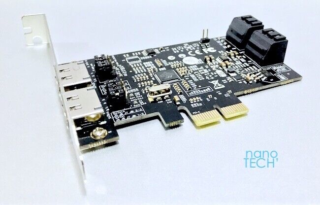 4 Port SATA/eSATA 6.0Gb PCIe x2 lane Controller Card *Apple MacPro 1,1-5,1 & 7,1