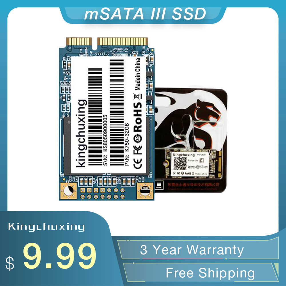 Kingchuxing 512GB 256 GB mSATA III SSD Internal Solid State Hard Drives Laptop