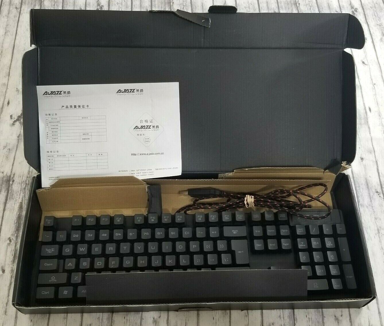 AJAZZ Cyborg Soldier Professional 3 LED Mechanical Gaming Keyboard 