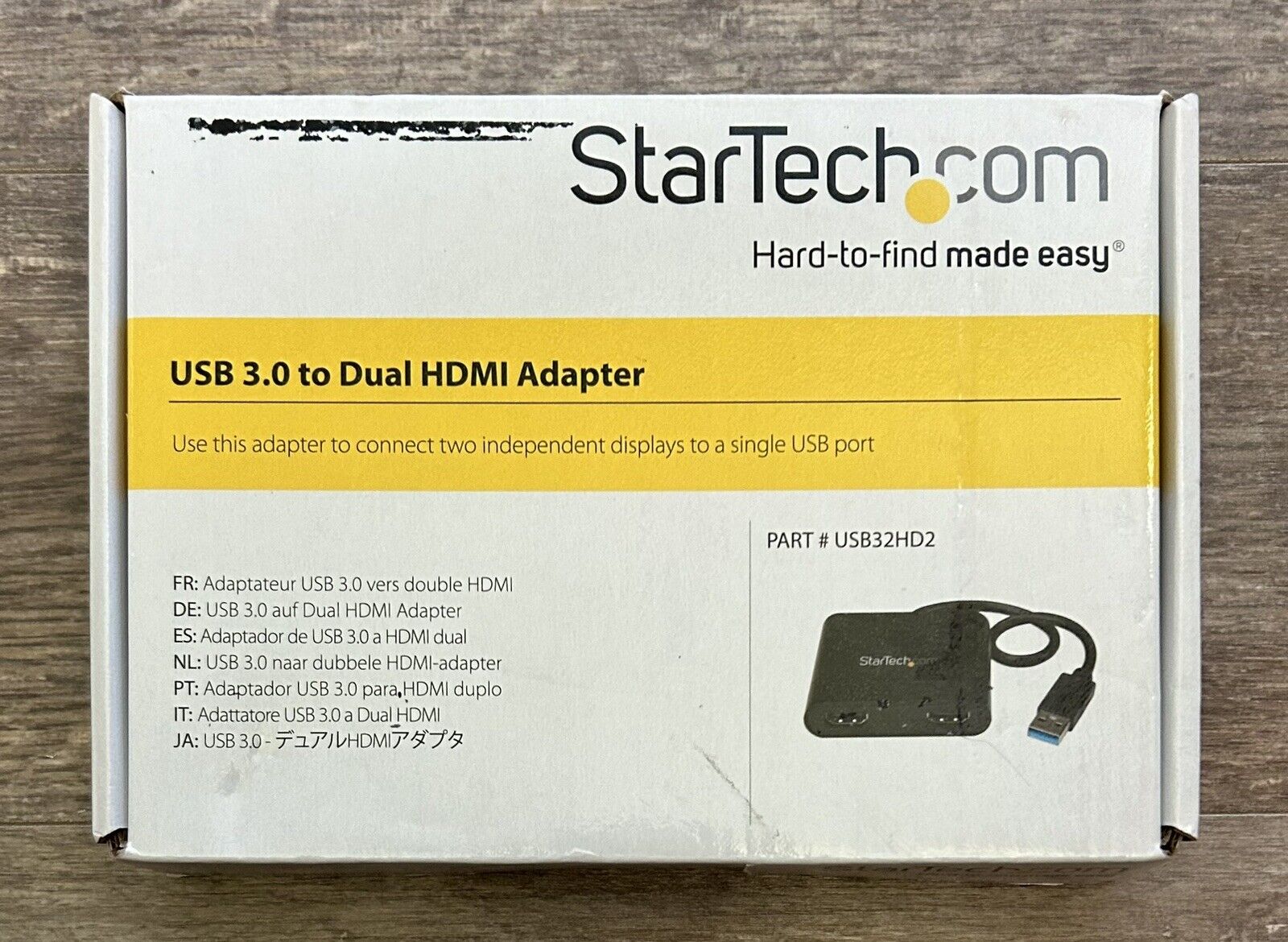 StarTech.com USB to Dual HDMI Adapter - USB32HD2 USB 3.0 to 4k HDMI Adapter