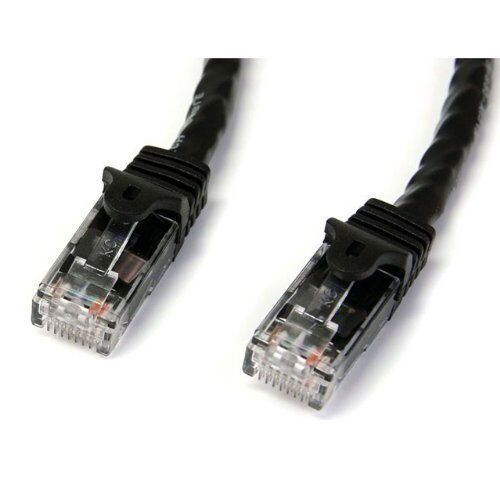 Startech.com 100 Ft Black Snagless Cat6 Utp Patch Cable - Rj-45 Male Network -