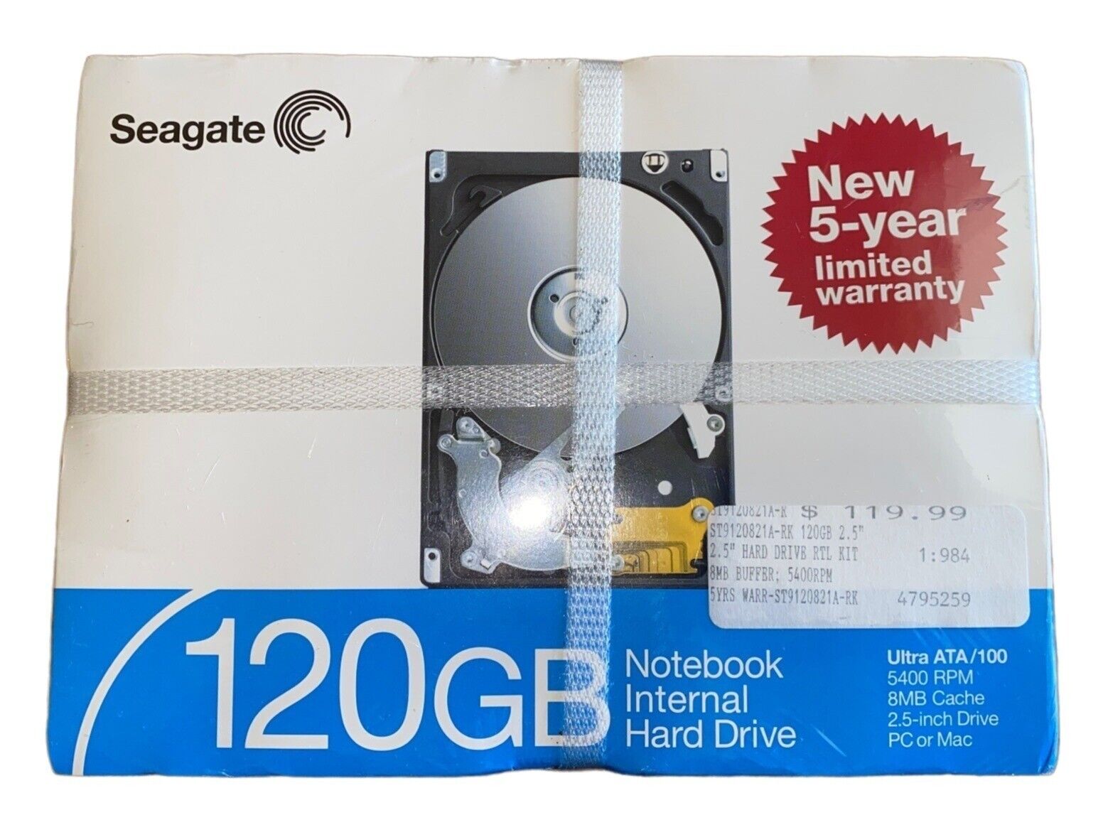 Seagate Internal Hard Drive Notebook 120GB
