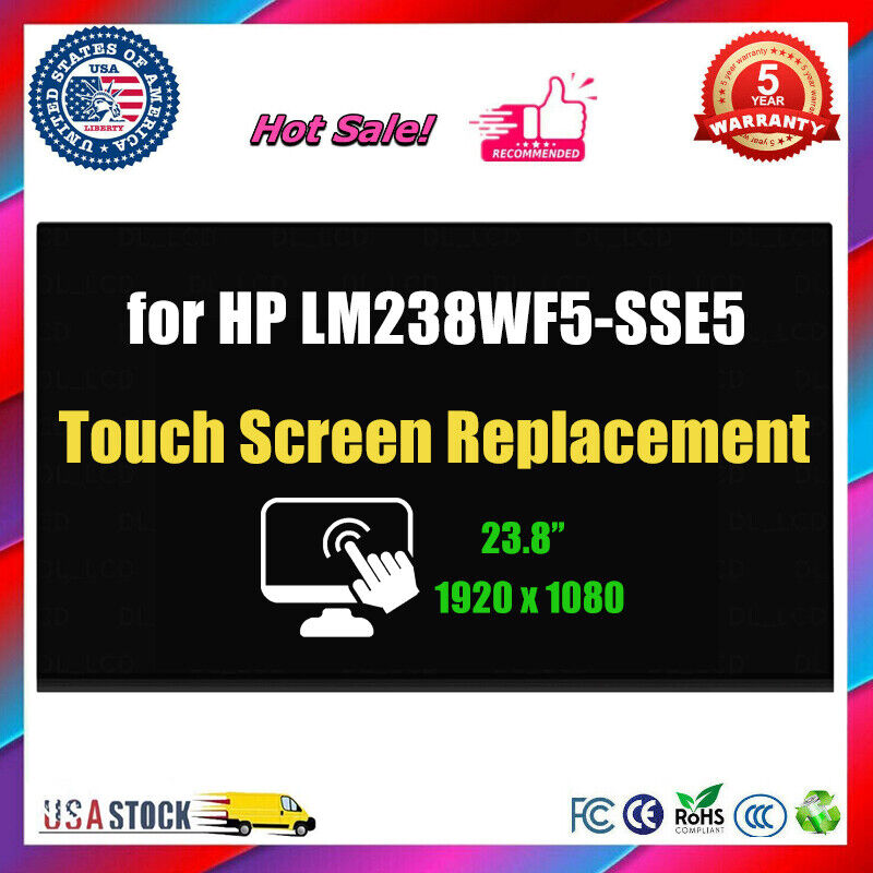 New Replacement for HP LM238WF5(SS)(E5) Touch Screen 23.8