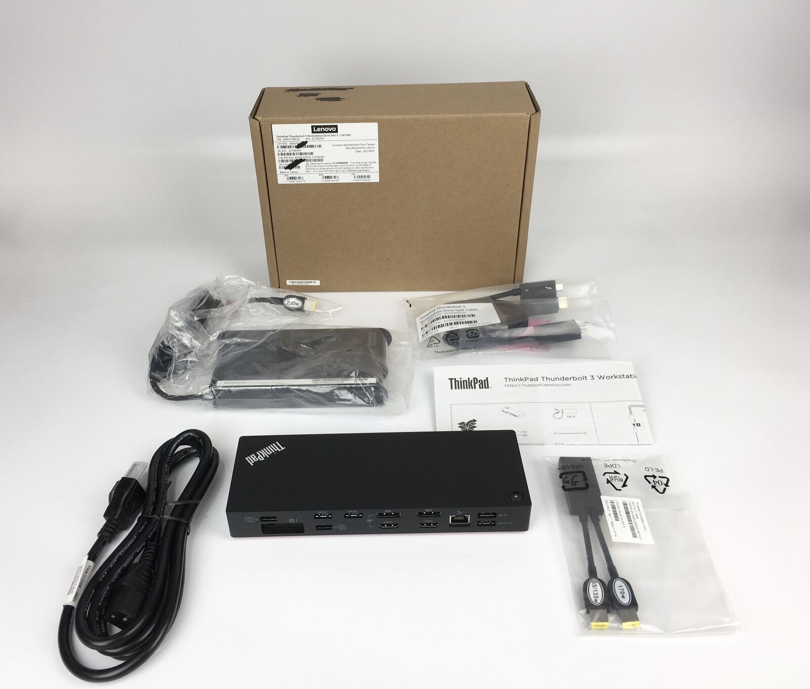 Lenovo ThinkPad Thunderbolt 3 Workstation Dock Gen 2 40ANY230US New Open Box