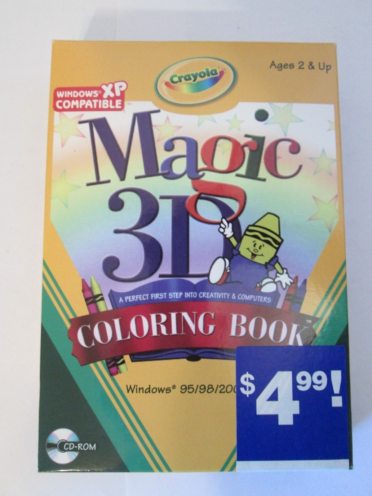 Crayola Magic 3D Coloring Book CD-ROM -  Windows 95/98, 2000, XP