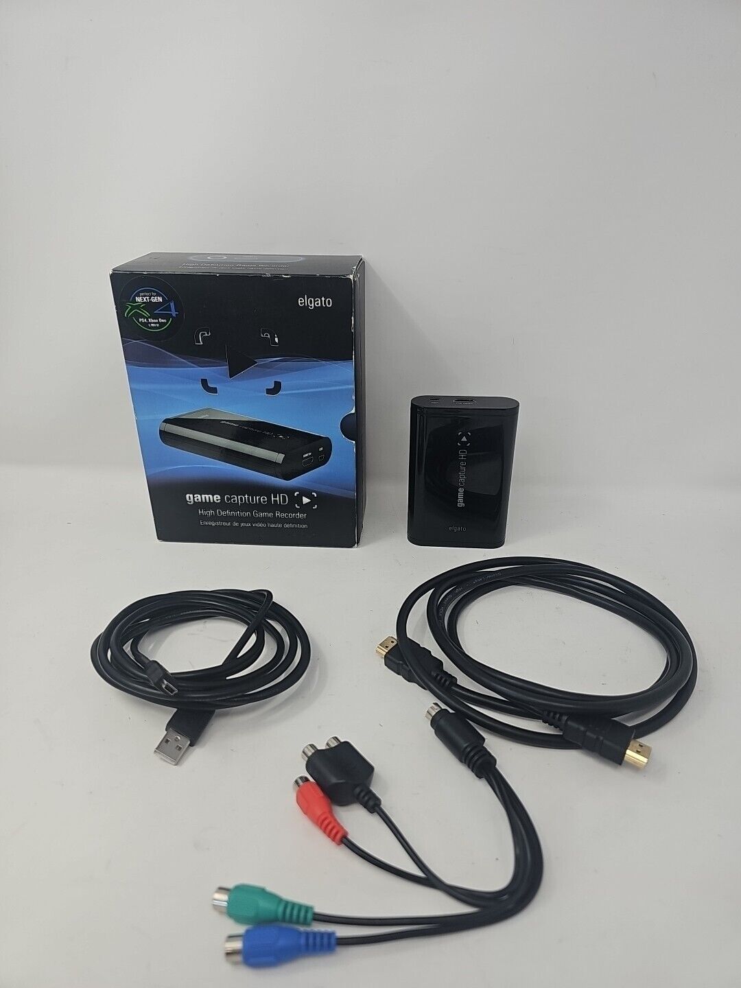ELGATO Game Capture HD High Definition Game Recorder W/ Cables & Box