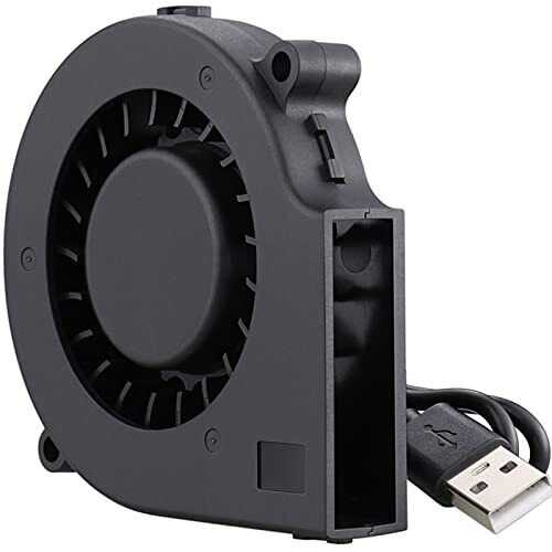  75mm USB Fan Blower Fan, 5V DC Brushless Cooling Fan For Laptop 75mm x 15mm