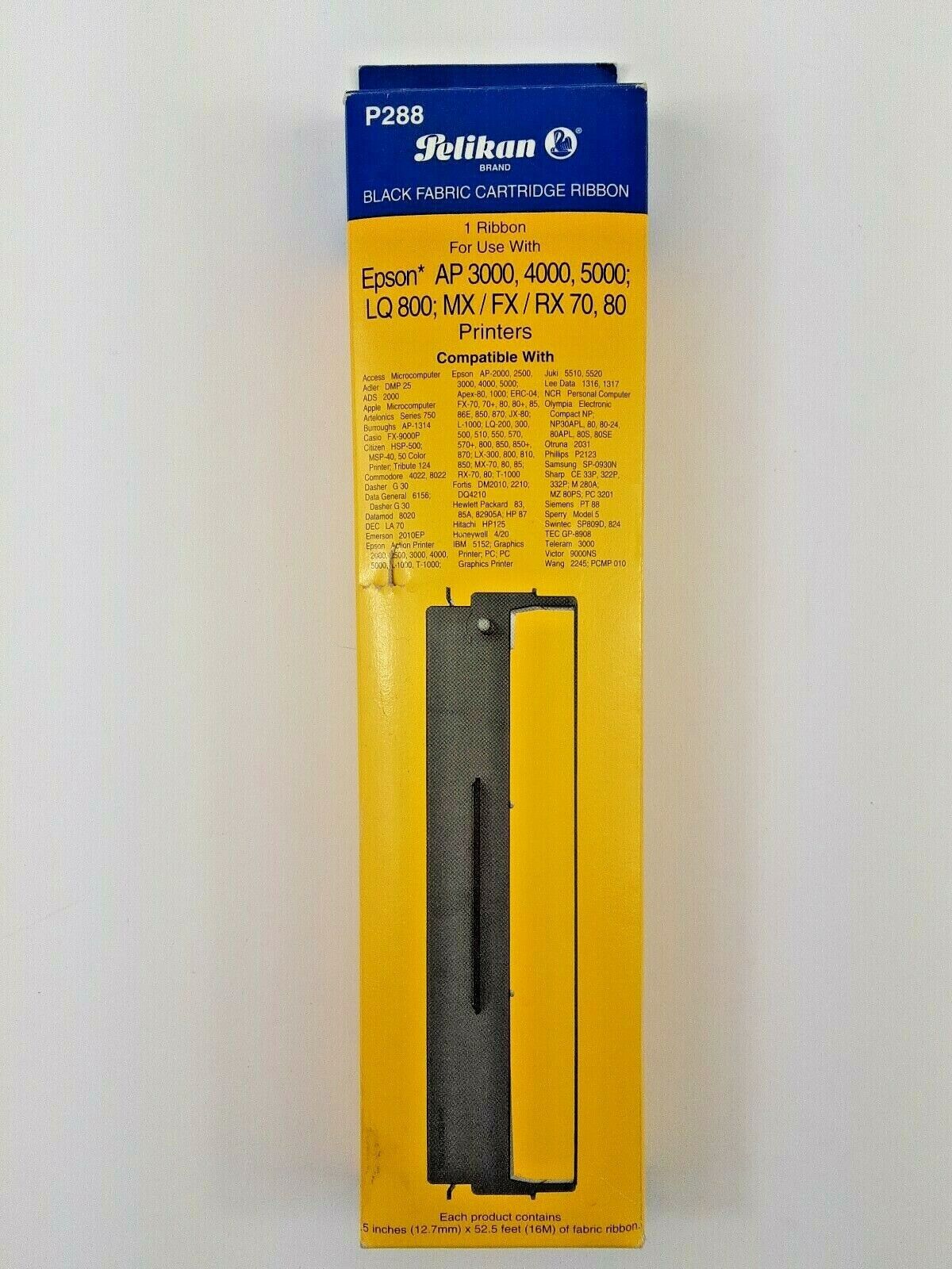NEW- Peilkan Black Fabric Cartridge Ribbons   P288 