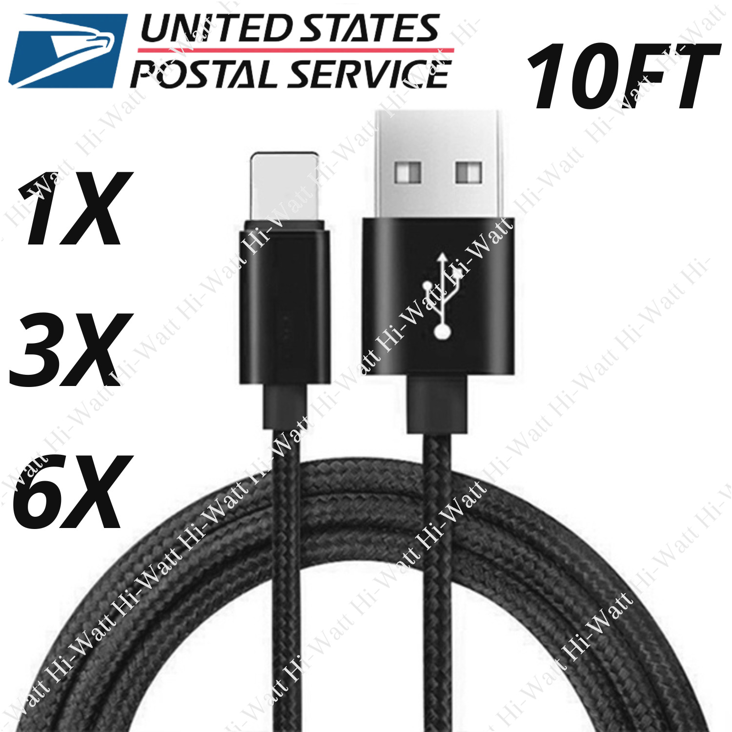 1/3/6X USB Data Cable Charger Cord For iPhone 6 7 8 iPhone 14 13 12 11 X XR Pro