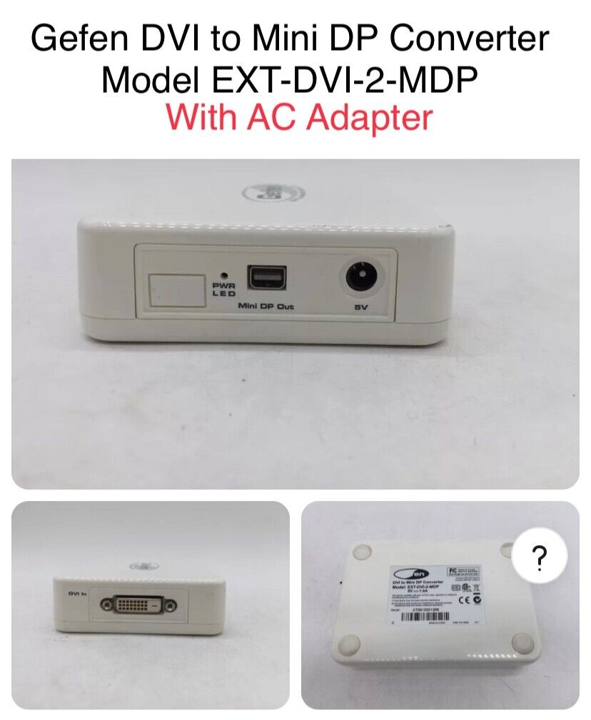 Gefen EXT-DVI-2-MDP DVI to Mini Display Port Converters