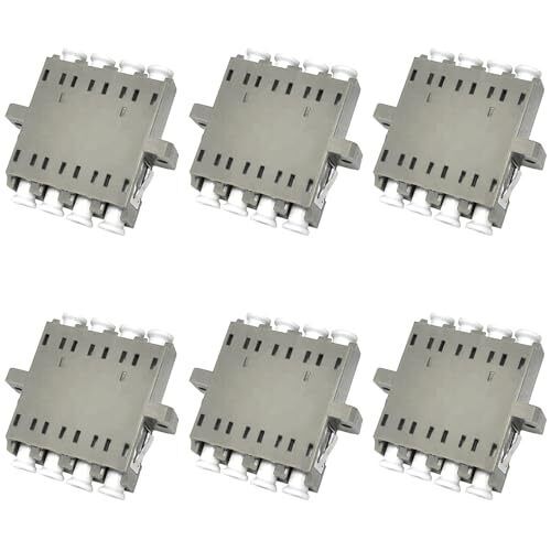 6 Pack LC/MM Fiber Optic Coupler LC Female to LC Female 4 Channels Multimode ...