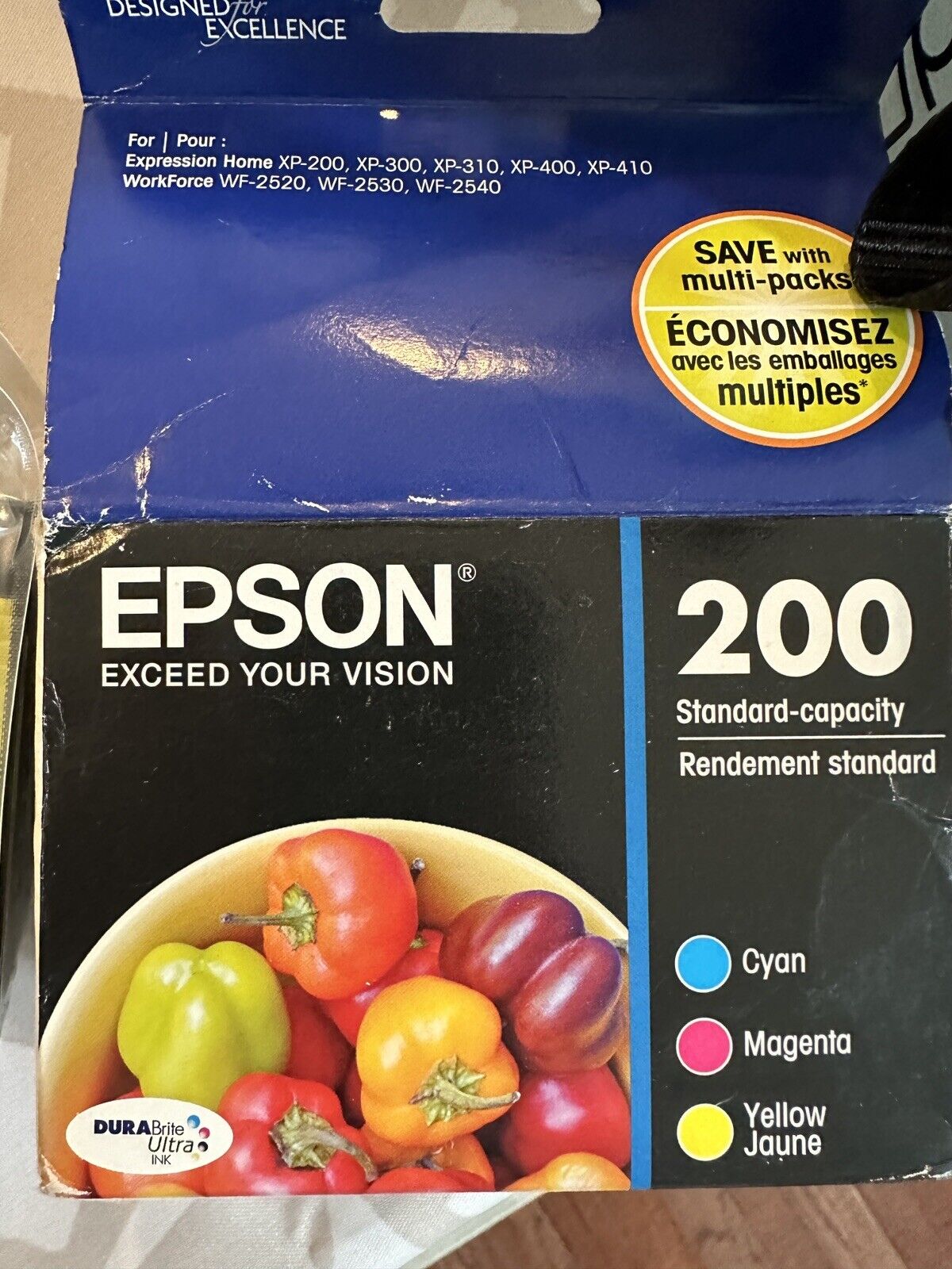 Epson 200 Color Ink Cartridge - Cyan, Magenta, Yellow Exp 6/2017