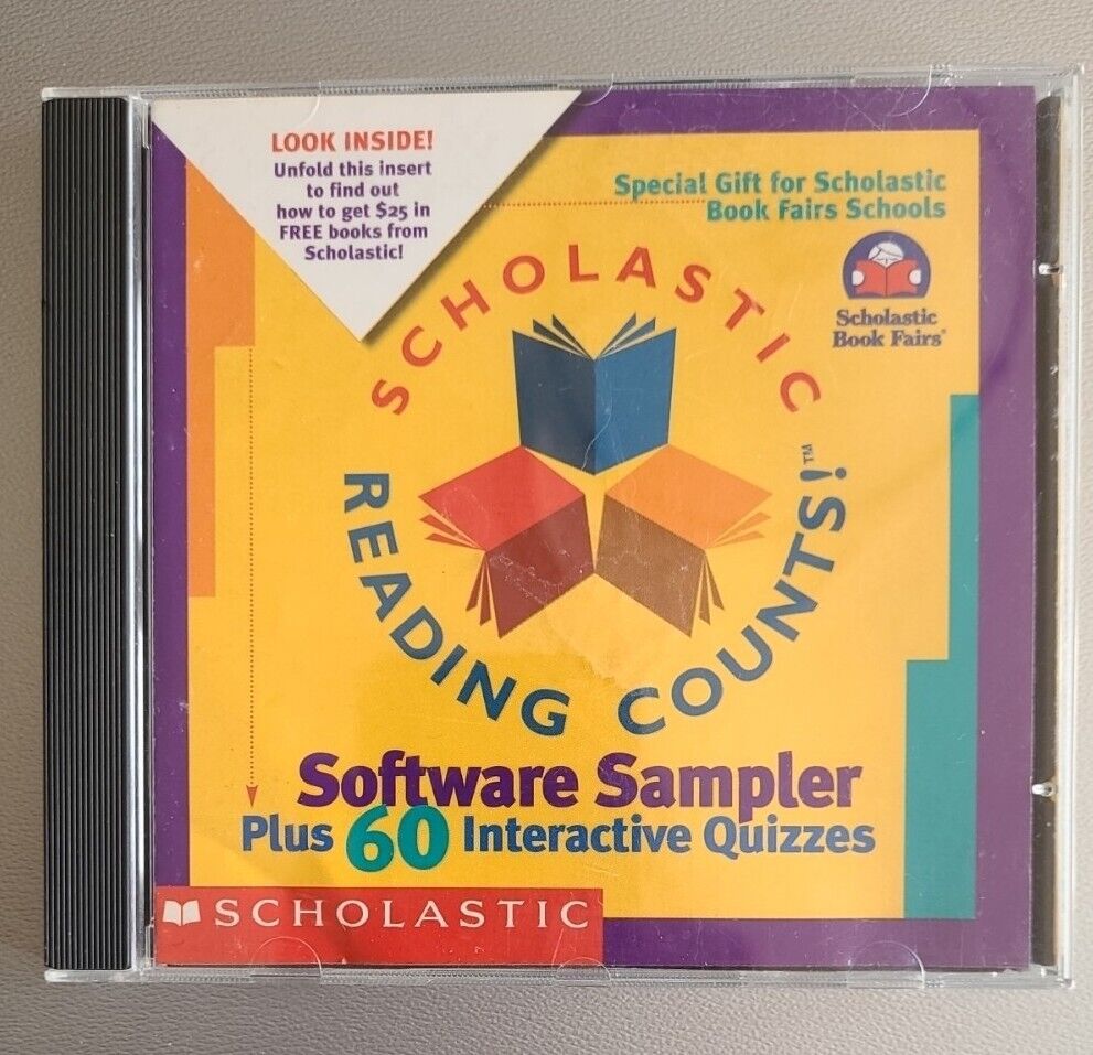 Scholastic Reading Counts, Software Sampler PC CD-ROM (1999, Scholastic)
