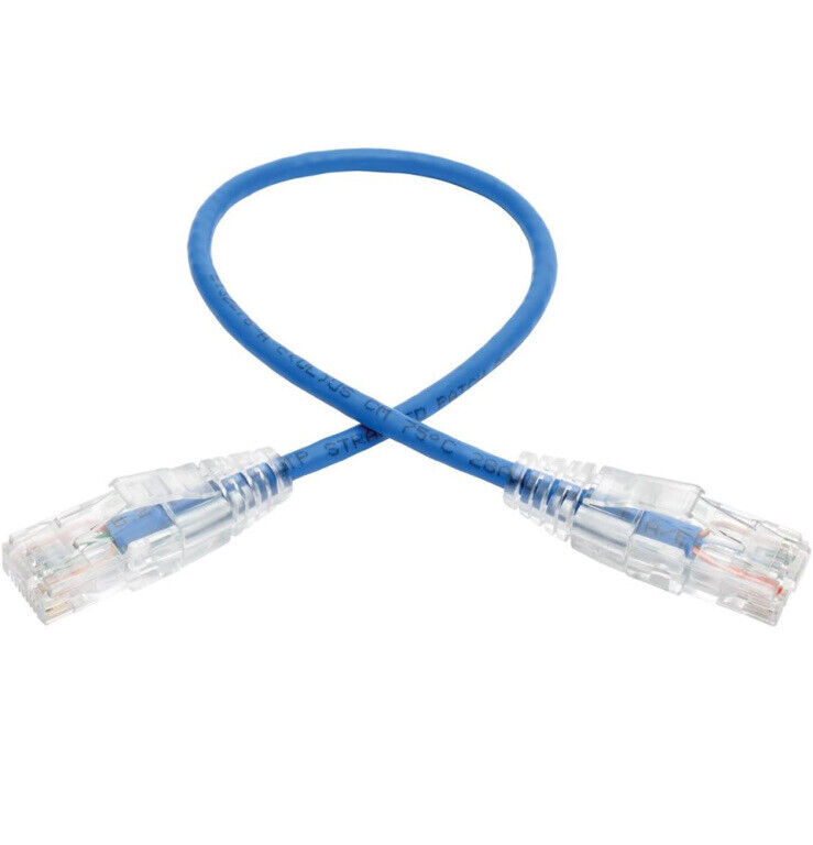 Tripp Lite Cat6 Snagless Molded Slim UTP Patch Cable N201-S01-BL~ Lot Of 10
