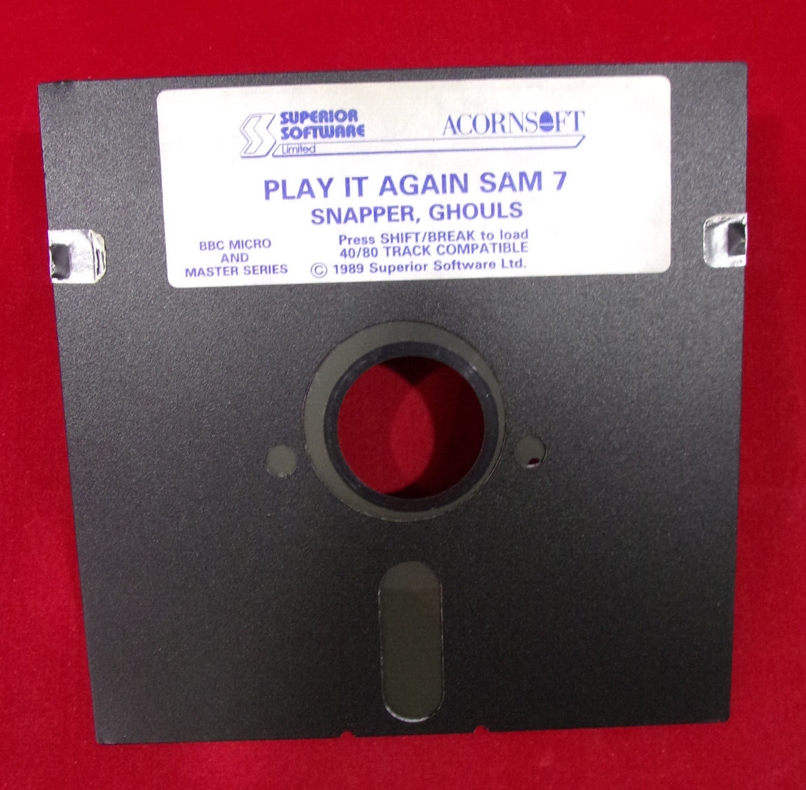 Play It Again Sam 7 Snapper,Ghouls,Firetrack&Bonecruncher Acorn BBC Floppy Disc