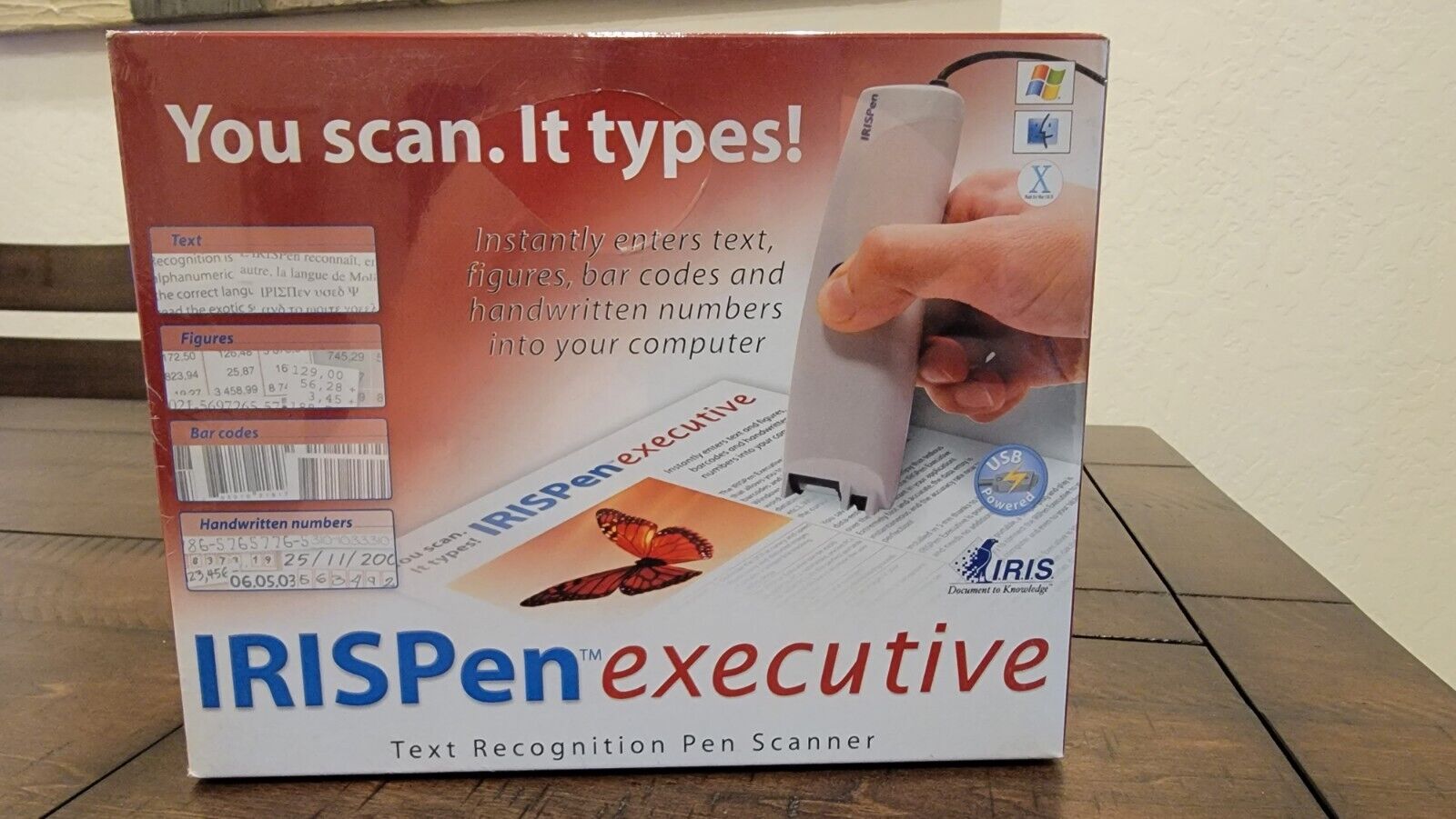 IRISPen Executive  Scanner Text Print Number Images Barcode USB  new and sealed