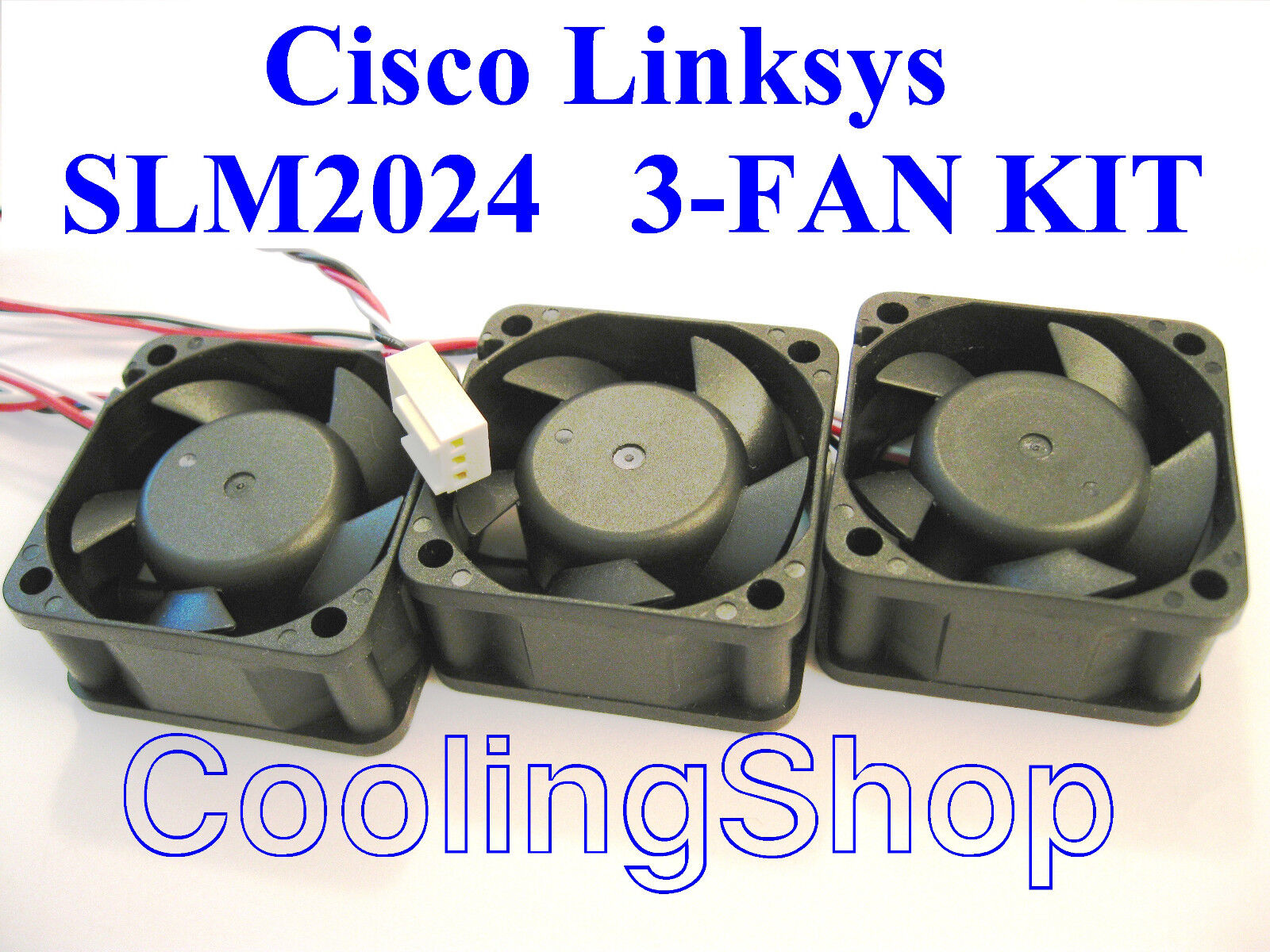 Cisco Linksys SLM2024 Fankit, 3x Replacement Fans for Linksys SLM2024, SLM2048