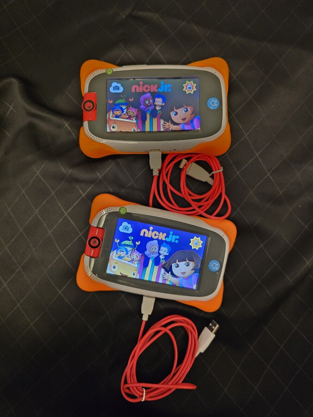 2 Nabi Jr. Kids Tablet 8GB, Wi-Fi, 5in Orange (nick Jr. Edition) -TESTED-