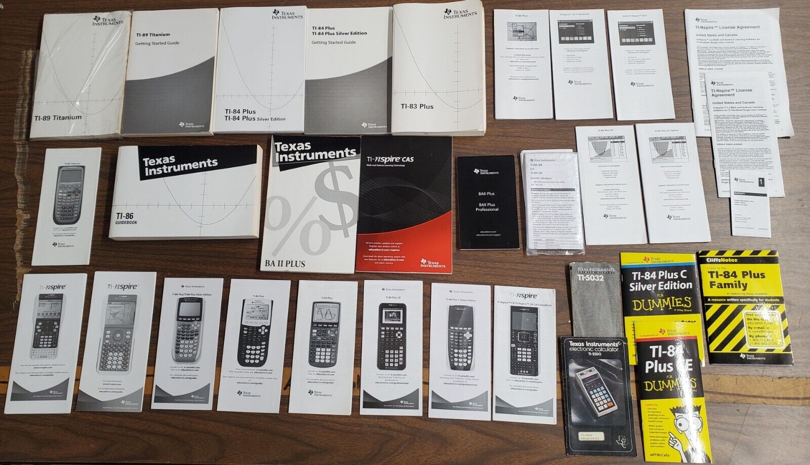 Lot of Texas Instruments Miscellanious Manuals / Books Only - Will Divide