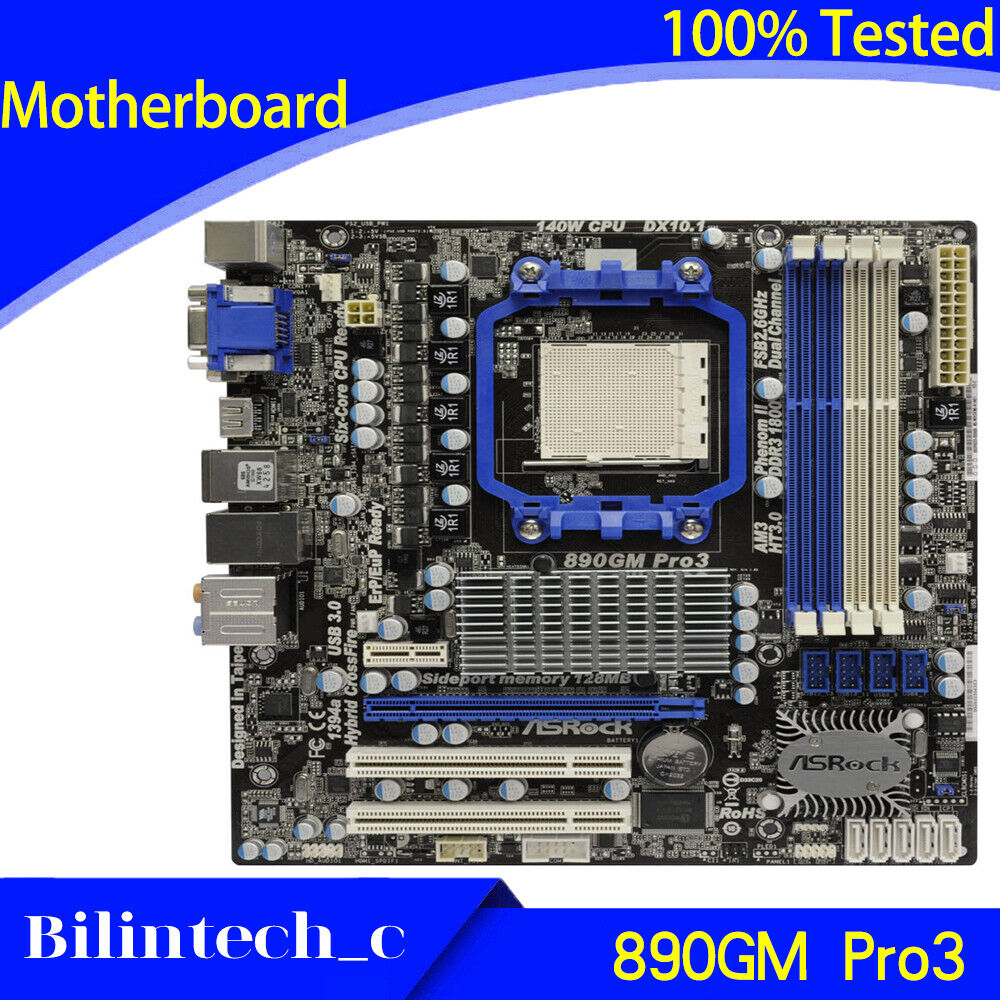 FOR ASRock 890GM Pro3 890GX Motherboard Supports DDR3 AM3/AM3+ 8G VGA+DVI+HDMI