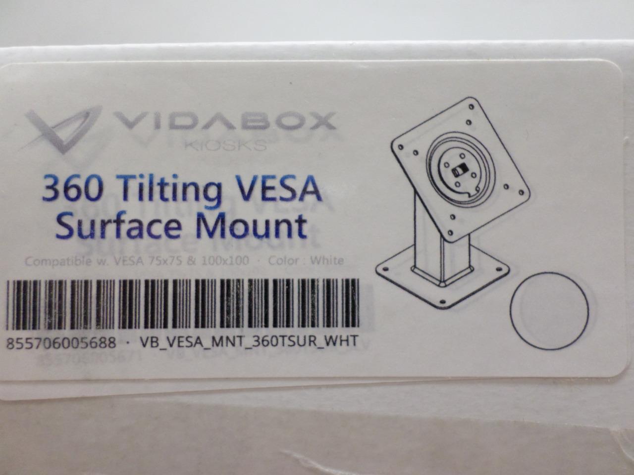 Vidabox 360 Tilting & Rotating VESA Surface Mount - White