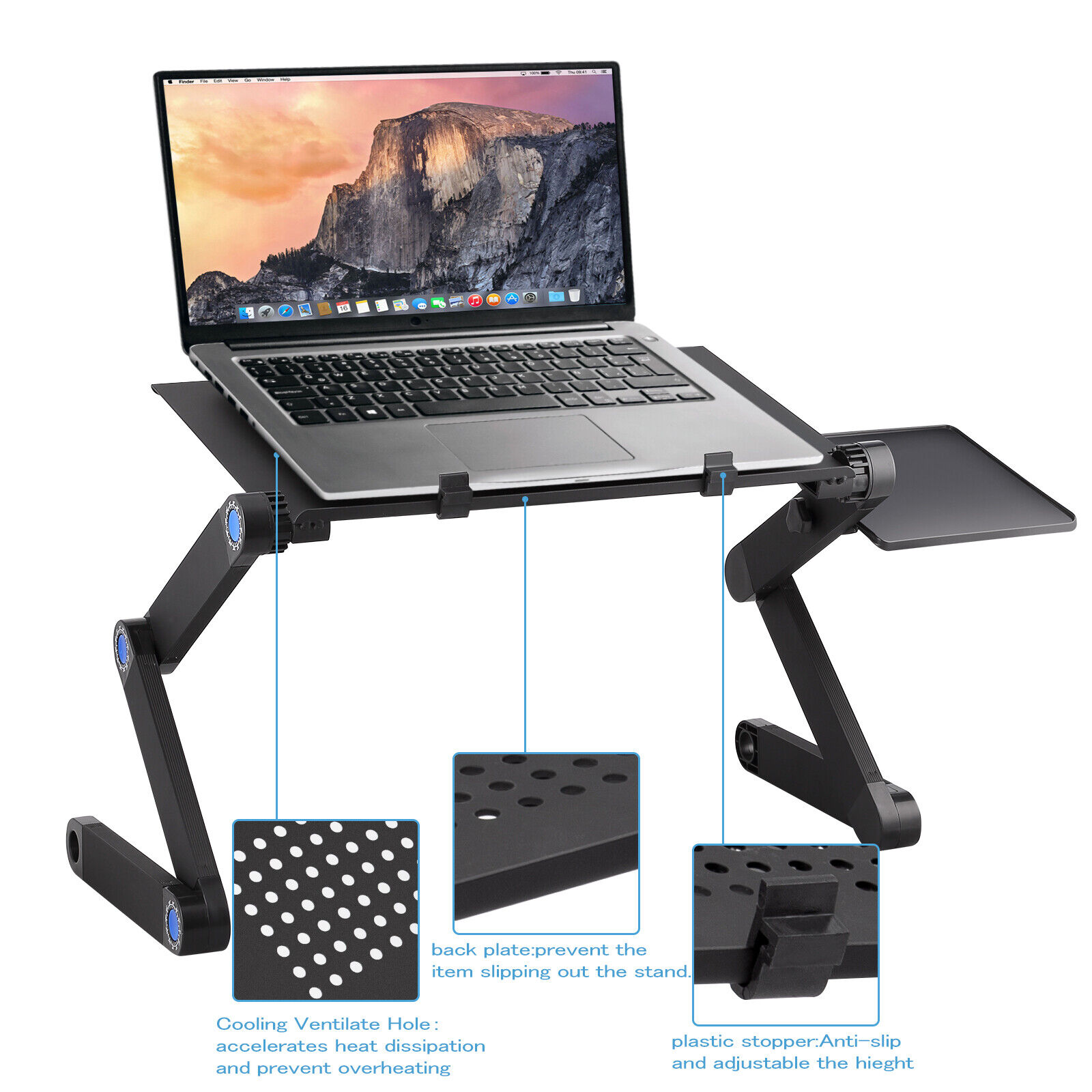 360° Adjustable Foldable Laptop Stand Table Sofa Bed Tray Notebook Computer Desk