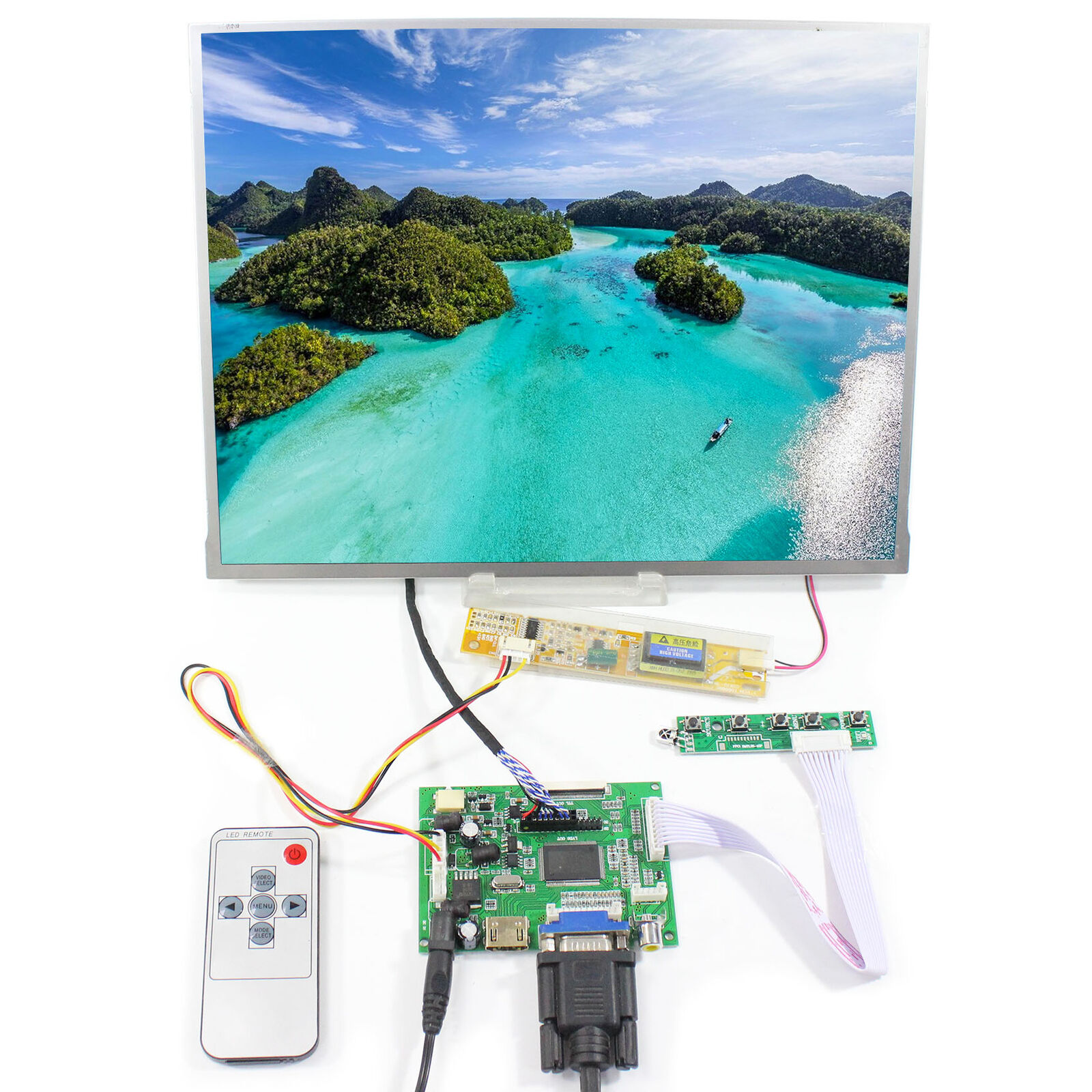 HD MI VGA AV LCD Controller Board With 13.3 in TM133XG 1024X768 LCD Screen