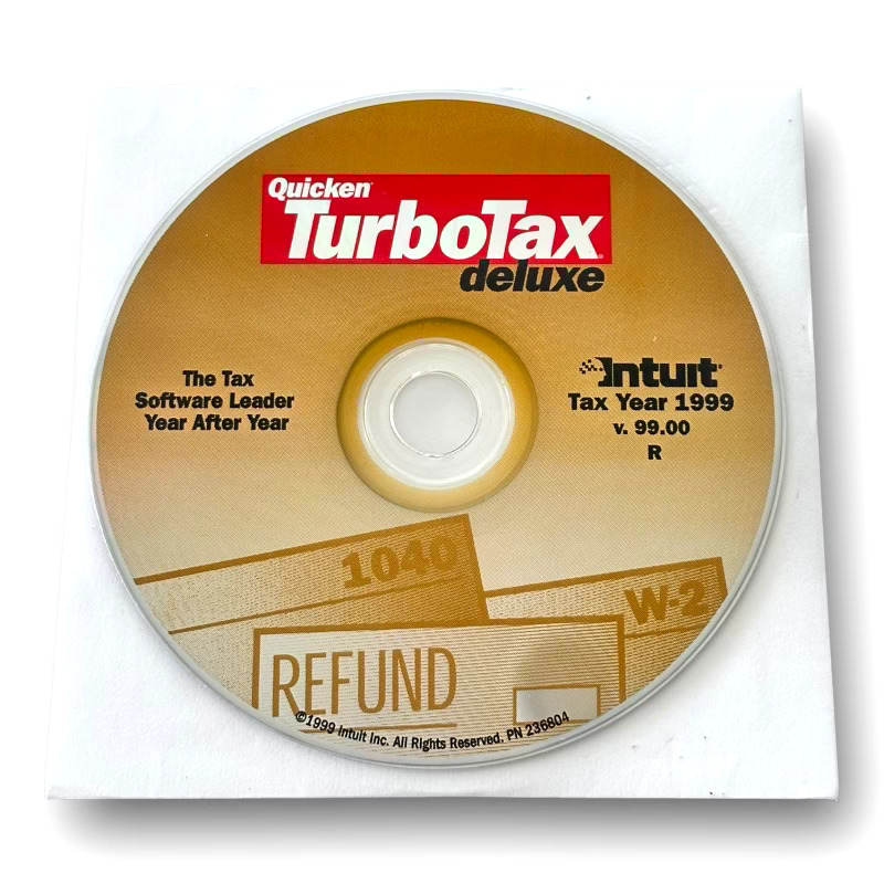 Quicken TurboTax Deluxe Tax Year 1999 Refund 1040 W-2
