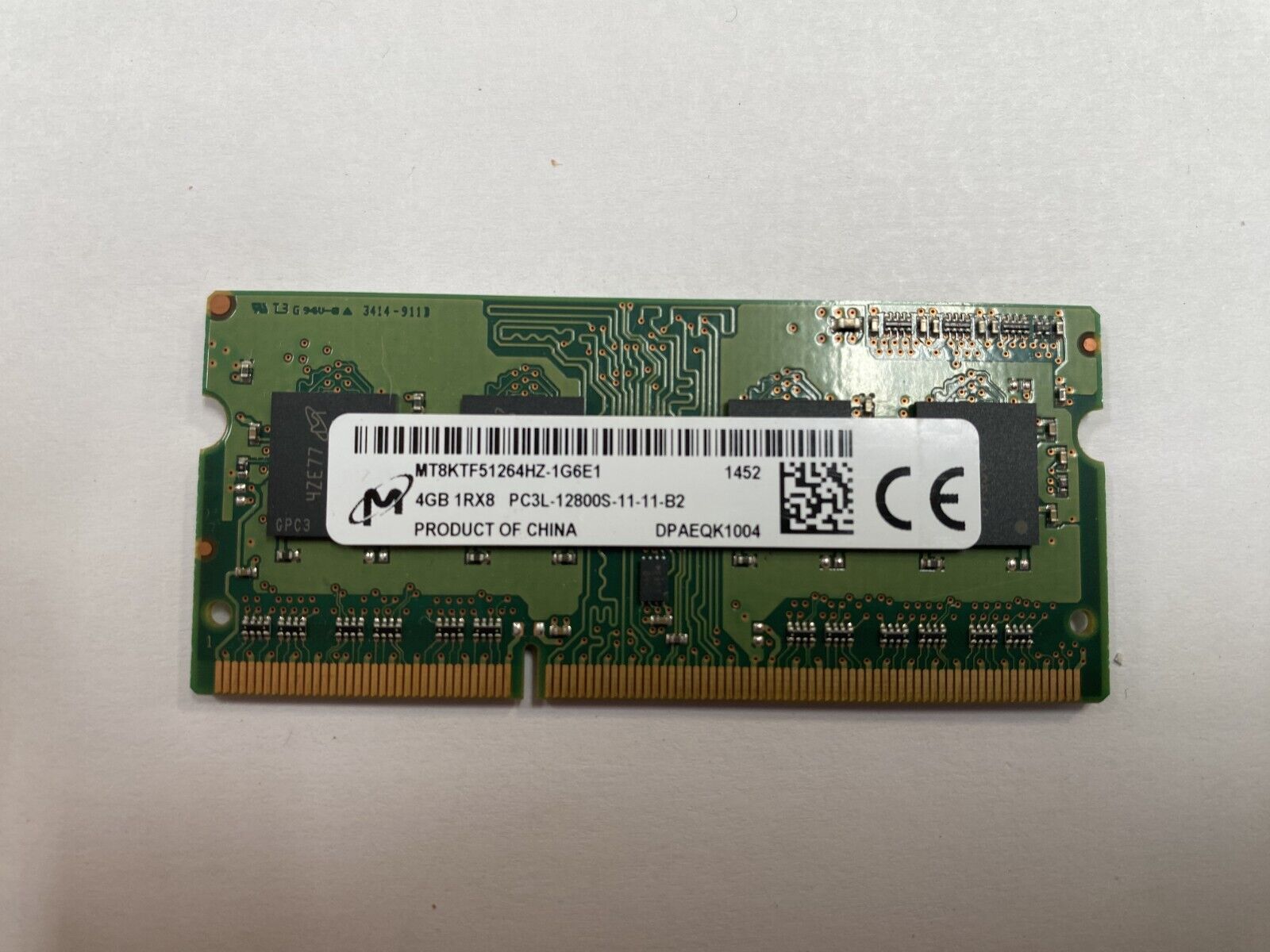 Micron 8GB (4GB x2) 1Rx8 PC3L-12800S-11-11-B2 MT8KTF51264HZ-1G6E1